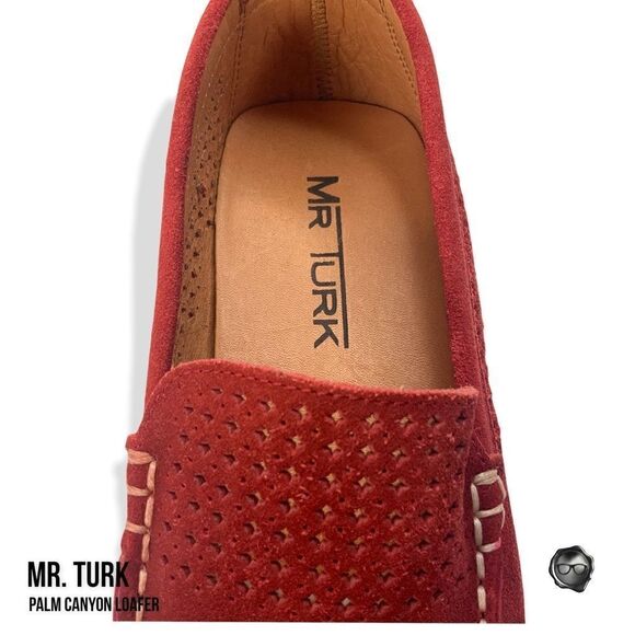 MR TURK PALM CANYON LOAFERS IN RED SUEDE MEN’S SIZE 9 LEATHER DRIVING MOCCASINS - Picture 11 of 12